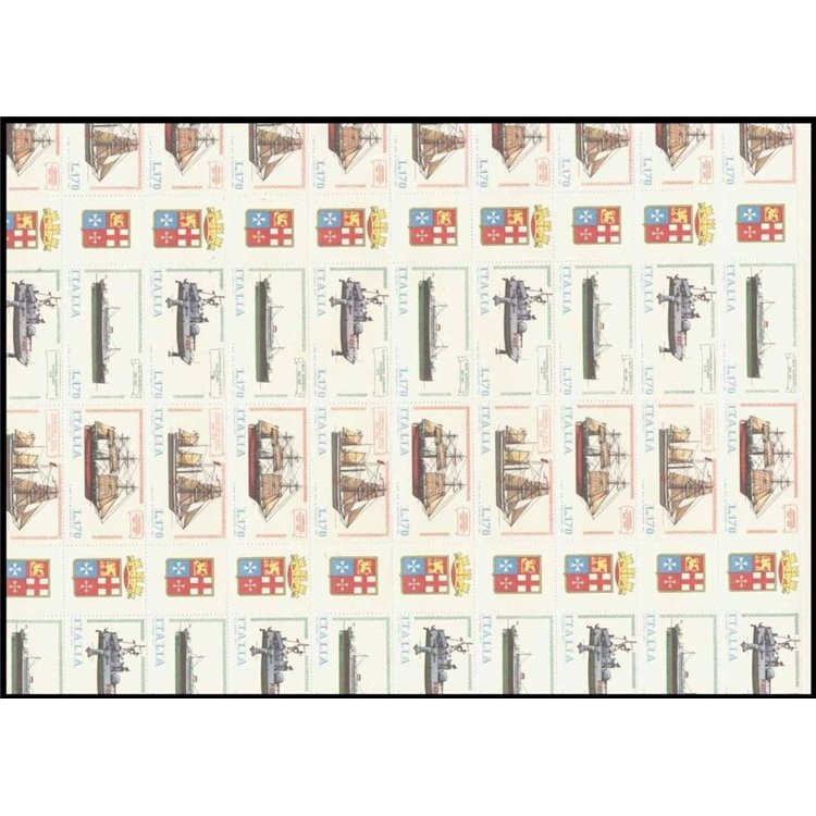 ITALIA 1977 Navi 1 foglio intero MNH**