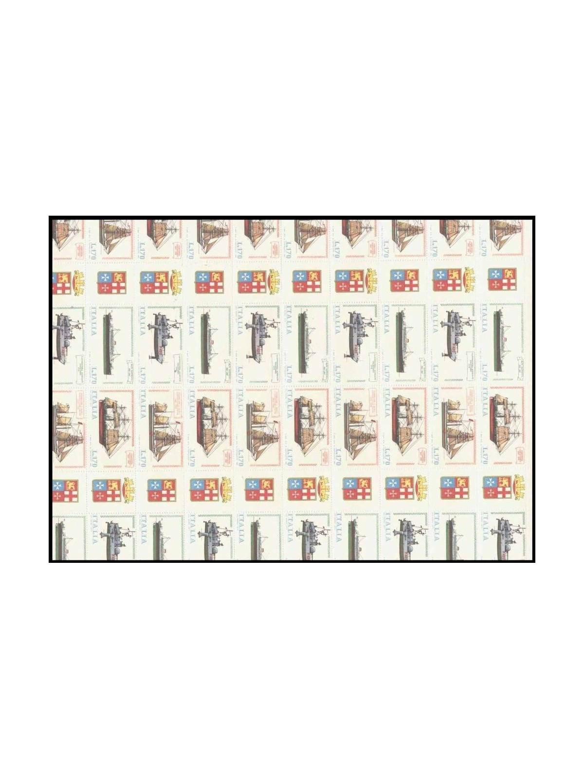 ITALIA 1977 Navi 1 foglio intero MNH**