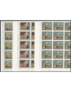 ITALY 1977 Tourism 3 full sheets MNH**