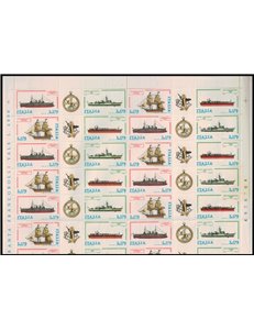 ITALY 1978 Ships II 1 full sheet MNH**