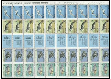 ITALY 1978 Safeguarding the Sea 1 full sheet MNH**