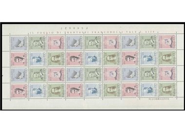ITALY 1978 Illustrious Men 1 full sheet MNH**