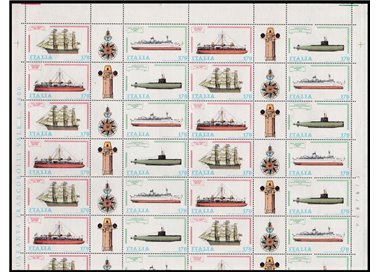 ITALIA 1979 Navi III 1 foglio intero MNH**