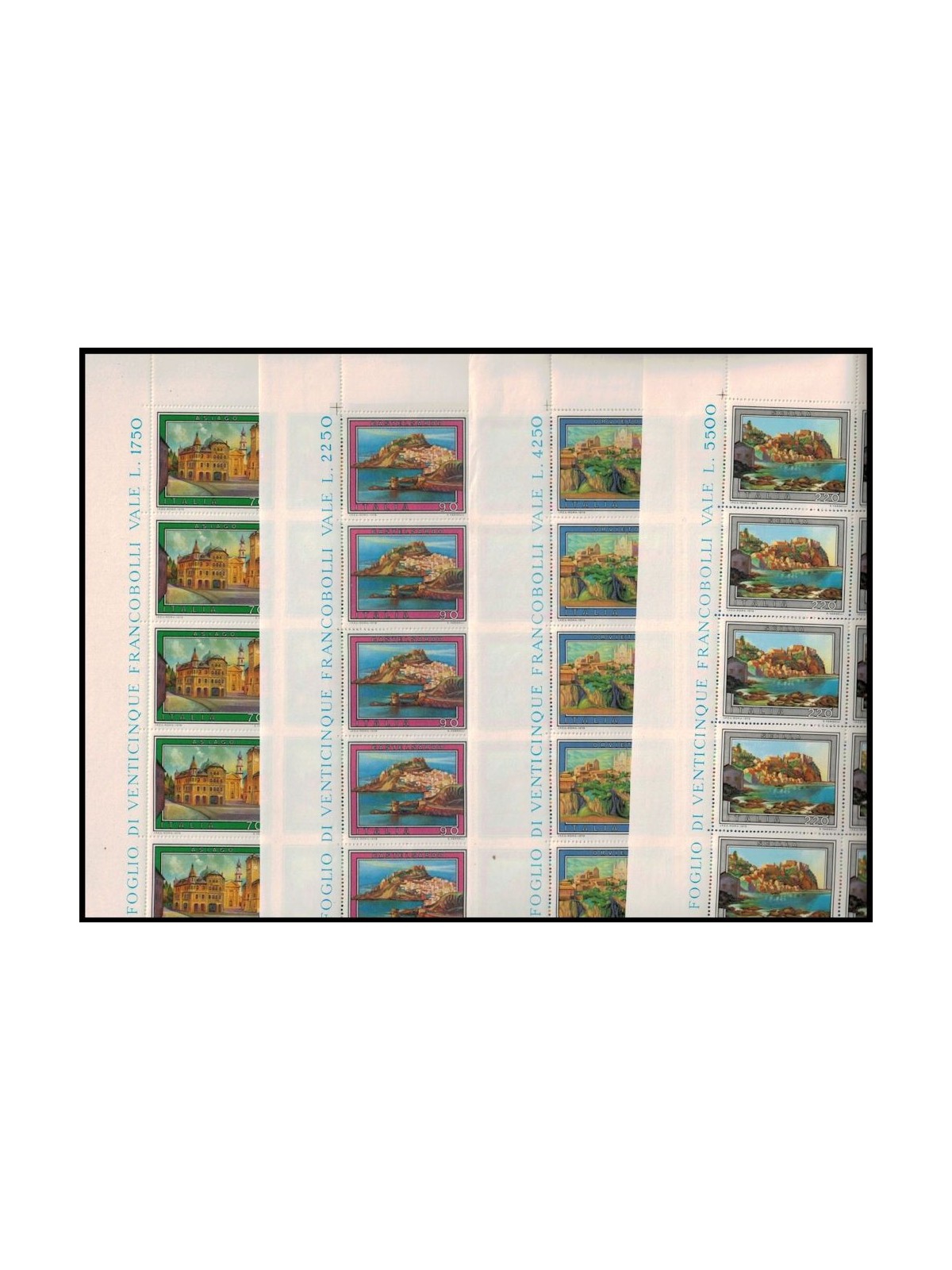 ITALIA 1979 Turismo 4 fogli interi MNH**