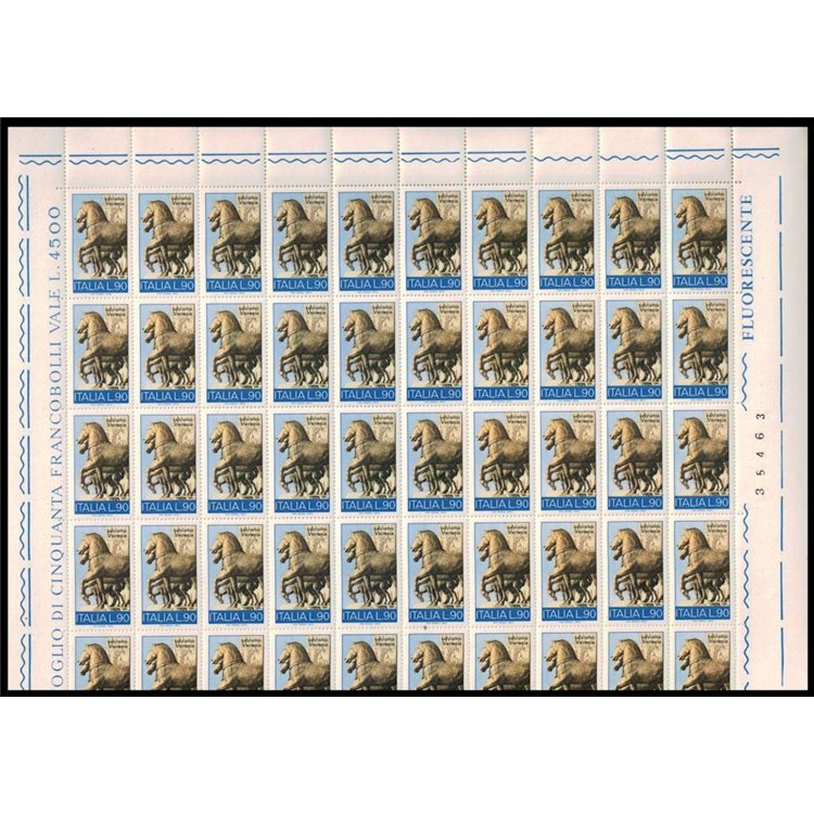 ITALY 1973 Save Venice £90 1 full sheet MNH**