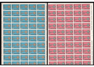 ITALY 1968 Europe 2 full sheets MNH**