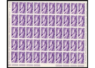 ITALY 1956 Airmail 1 full sheet MNH**