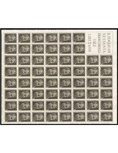 ITALY 1966 Benedetto Croce 1 full sheet MNH**