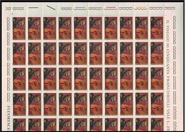 ITALIA 1968 Arrigo Boito 1 foglio intero MNH**