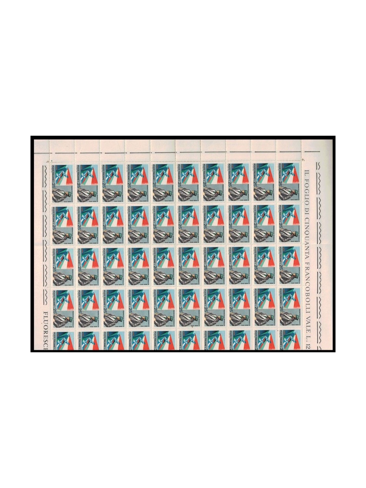ITALIA 1968 Francesco Baracca 1 foglio intero MNH**