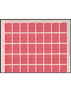 ITALIA 1968 Giornata del francobollo 1 foglio intero MNH**