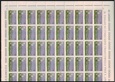 ITALY 1968 Space Telecommunications 1 full sheet MNH**