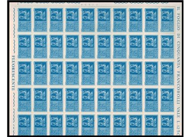 ITALY 1974 Espresso £250 1 full sheet MNH**