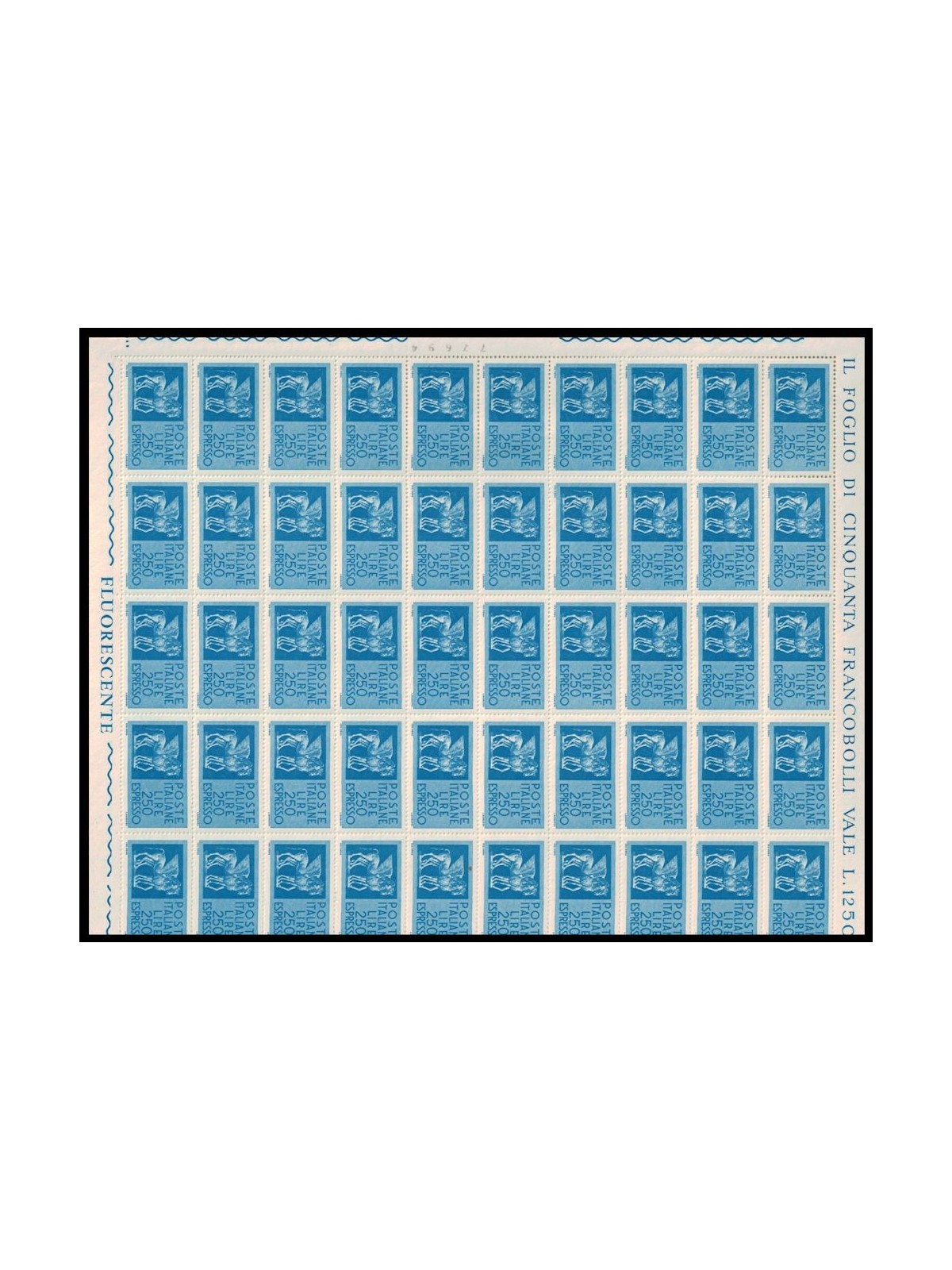 ITALY 1974 Espresso £250 1 full sheet MNH**