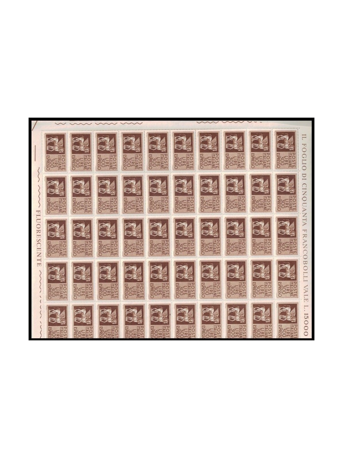 ITALY 1976 Espresso £300 1 full sheet MNH**
