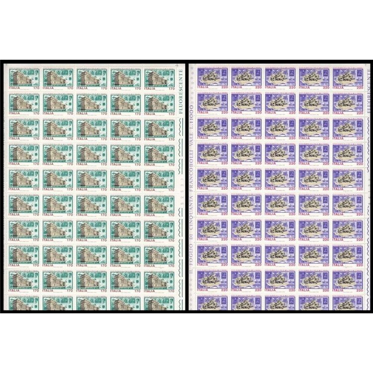 ITALIA 1979 Istituto Poligrafico 2 fogli interi MNH**