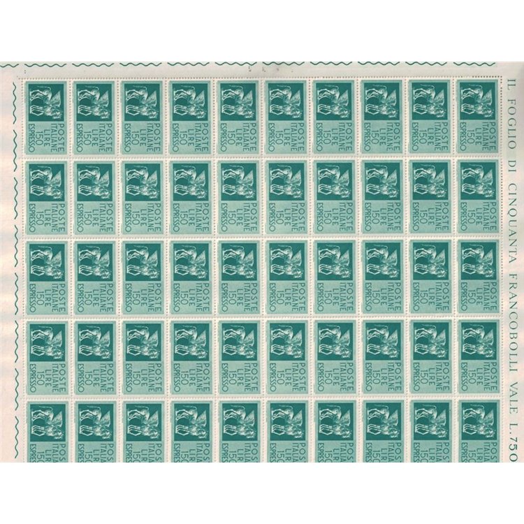 ITALY 1966 Espresso £150 1 full sheet MNH**