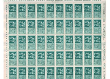 ITALY 1966 Espresso £150 1 full sheet MNH**
