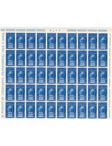 ITALY 1966 Pneumatic Mail 20£ 1 full sheet MNH**
