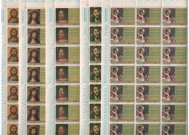 VATICANO 1970 Ordinazione Sacerdotale 5 fogli interi MNH**