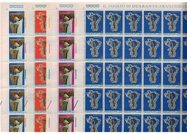 VATICAN 1971 Racial Discrimination 4 full sheets MNH**