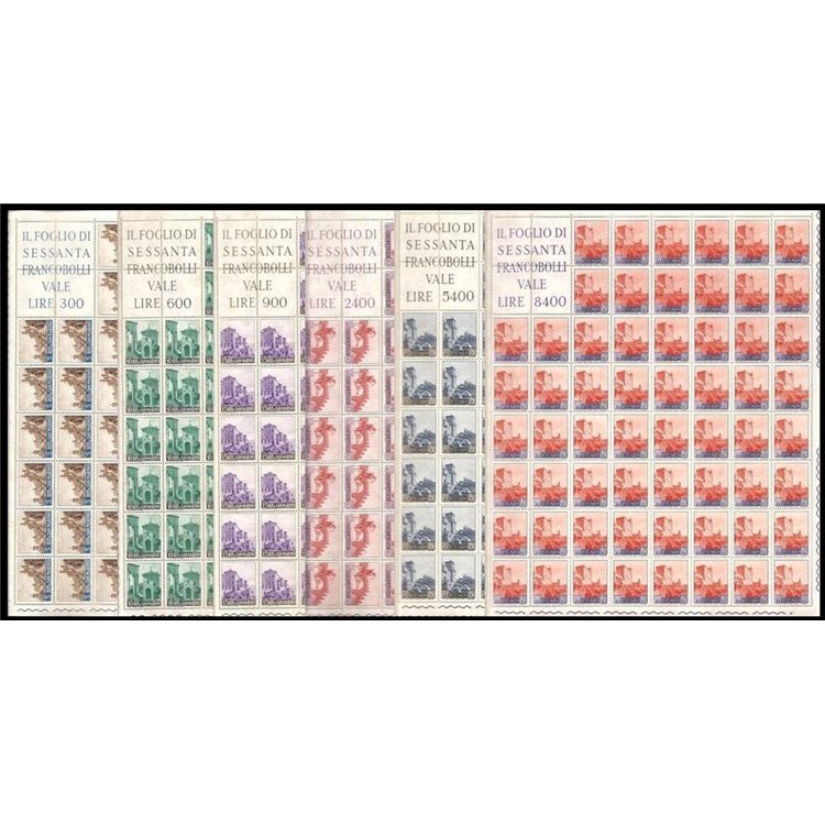 SAN MARINO 1966 Views 6 full sheets MNH**