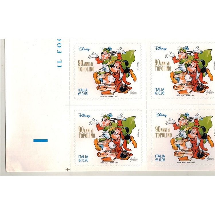 ITALIA 2017 Topolino 1 foglio intero MNH** (ap)