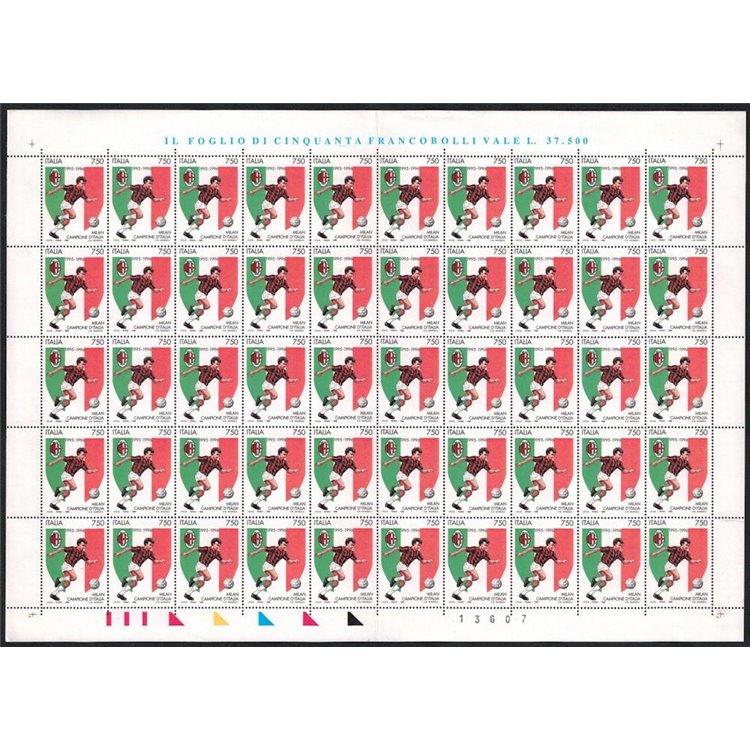 ITALY 1996 Milan champion (full sheet) MNH**