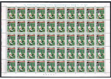ITALY 1995 Juventus champion (full sheet) MNH**