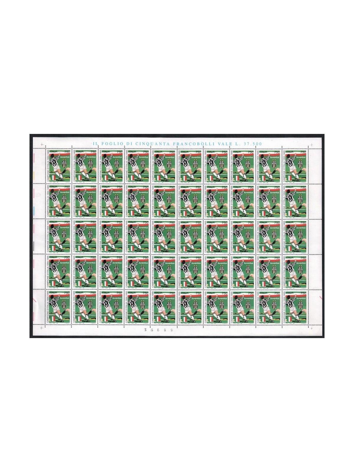 ITALY 1995 Juventus champion (full sheet) MNH**