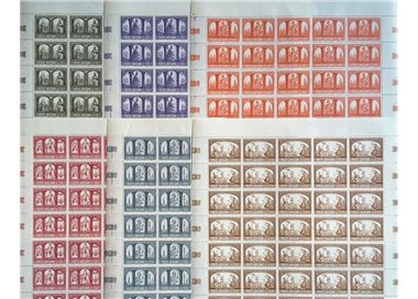 VATICAN 1966 Catholic Millennium 6 full sheets MNH**