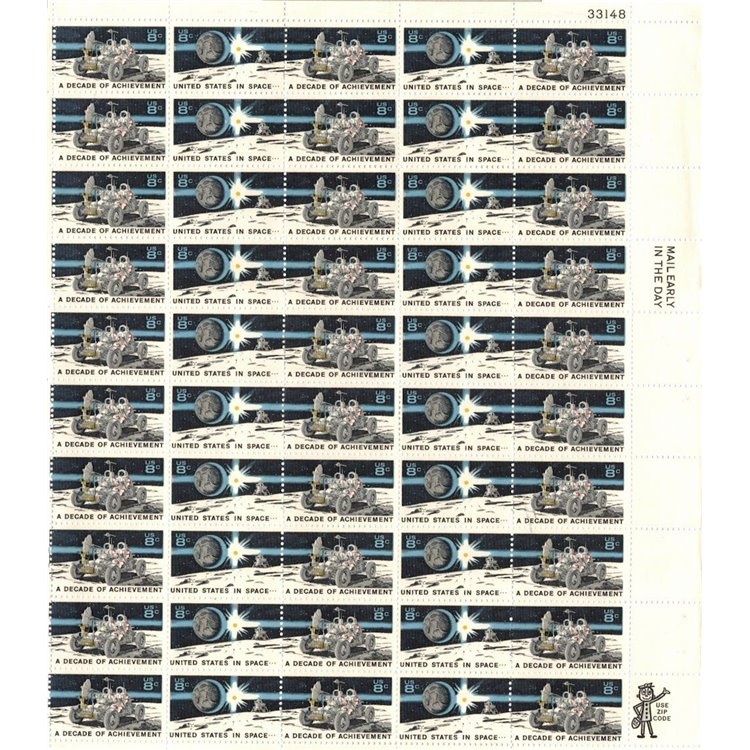 USA 1971 Space Exploration (Apollo 15) 1 full sheet MNH**