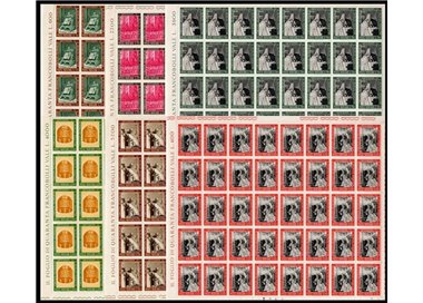 VATICANO 1966 Concilio Ecumenico 6 fogli interi MNH**