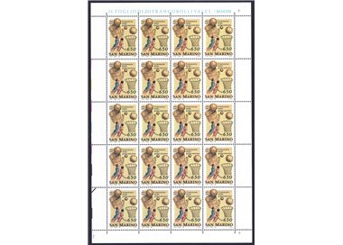 SAN MARINO 1991 Centenario della pallacanestro (£ 650) 1 foglio intero MNH**