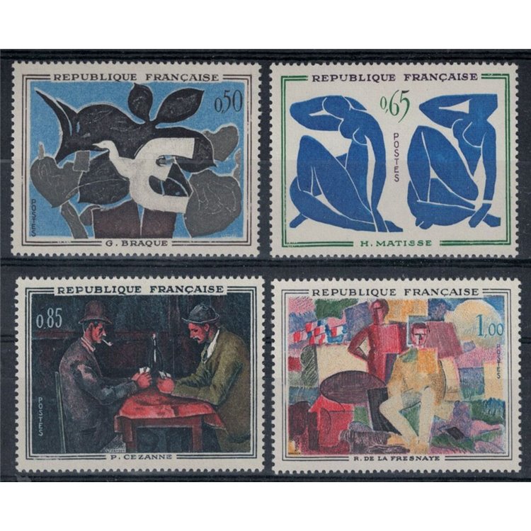 FRANCE 1961 Art (complete year) 4v MNH**