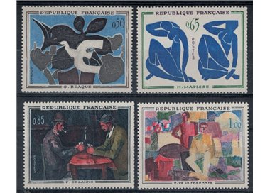FRANCE 1961 Art (complete year) 4v MNH**