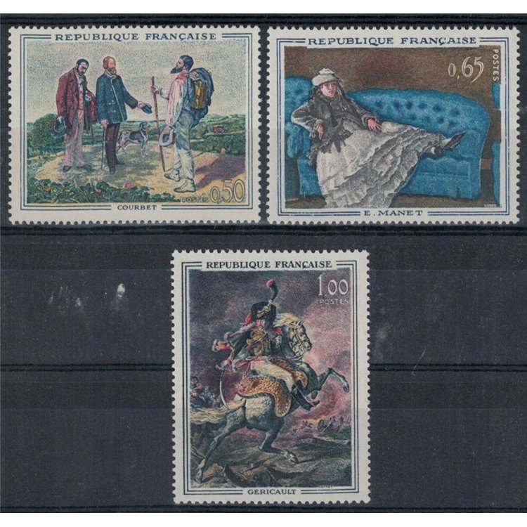 FRANCE 1962 Art (complete year) 3v MNH**