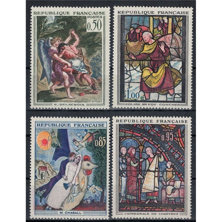 FRANCIA 1963 Arte (annata completa) 4v MNH**