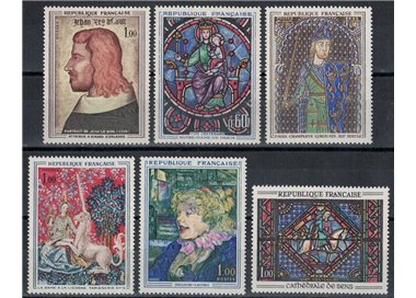 FRANCIA 1964 Arte (annata completa) 6v MNH**
