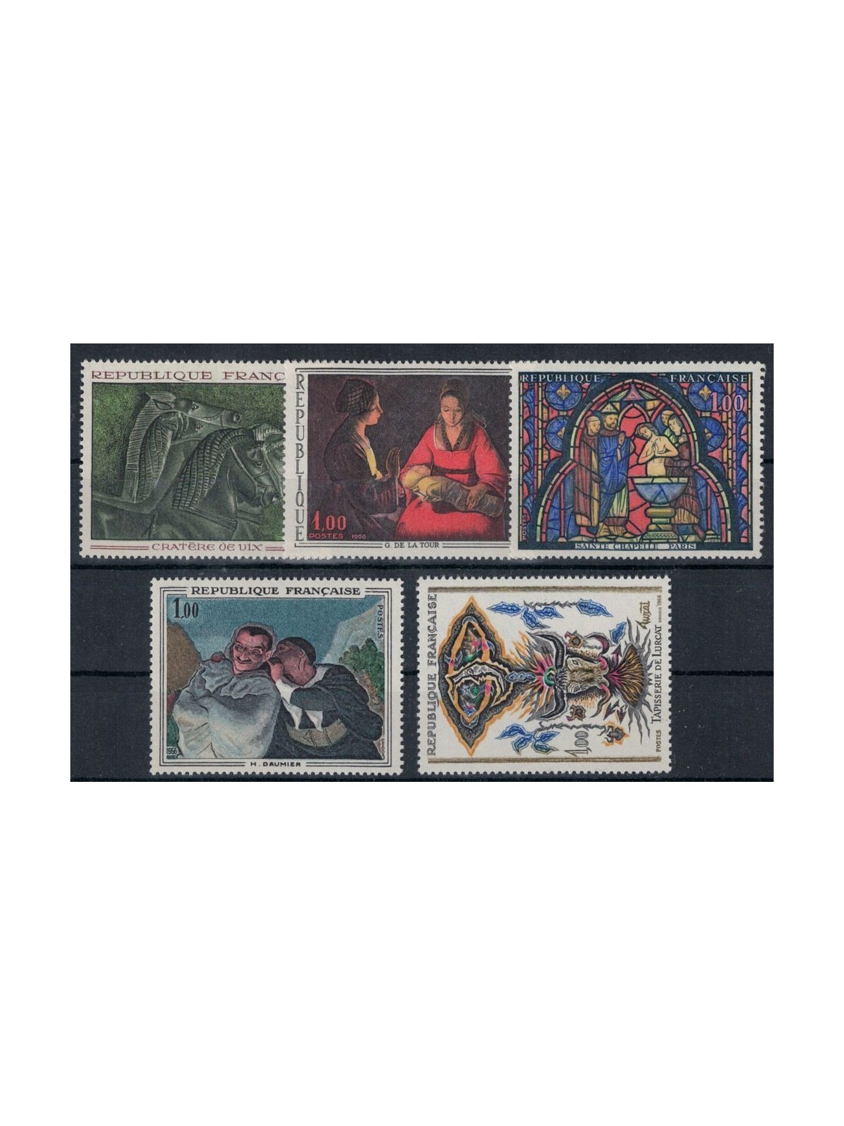 FRANCIA 1966 Arte (annata completa) 5v MNH**