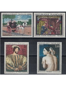 FRANCIA 1967 Arte (annata completa) 4v MNH**