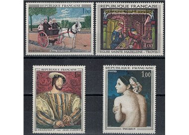 FRANCIA 1967 Arte (annata completa) 4v MNH**