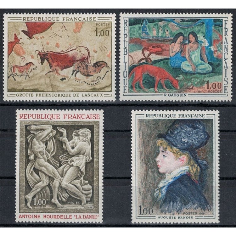 FRANCIA 1968 Arte (annata completa) 4v MNH**