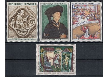 FRANCE 1969 Art (complete year) 4v MNH**