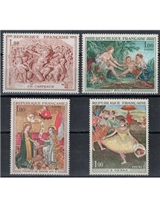 FRANCIA 1970 Arte (annata completa) 4v MNH**