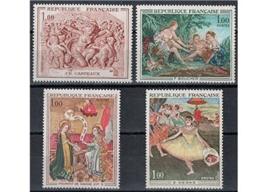 FRANCE 1970 Art (complete year) 4v MNH**