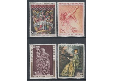 FRANCE 1973 Art (complete year) 4v MNH**