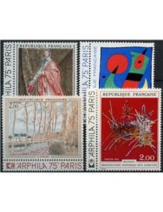 FRANCIA 1974 Arte (annata completa) 4v MNH**