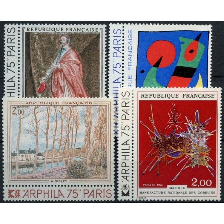 FRANCIA 1974 Arte (annata completa) 4v MNH**