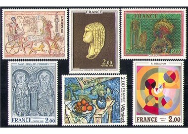 FRANCIA 1976 Arte (annata completa) 6v MNH**